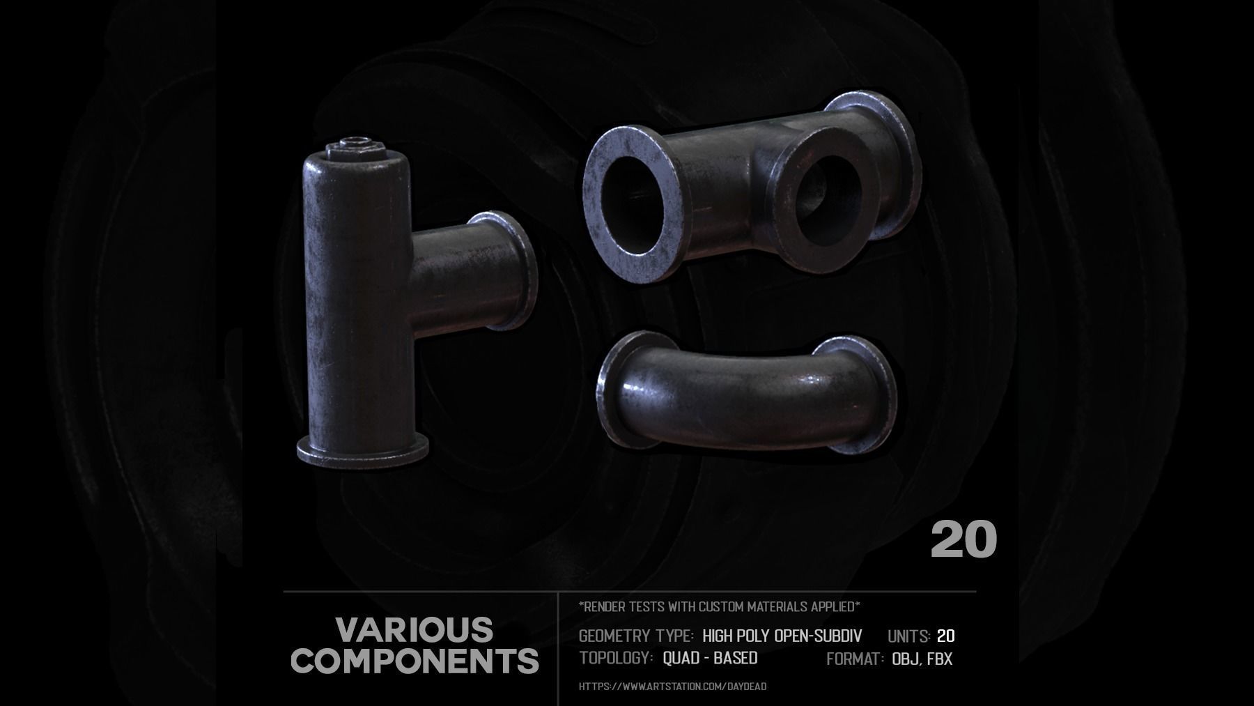 20 Various Components SUBD 3D model_48