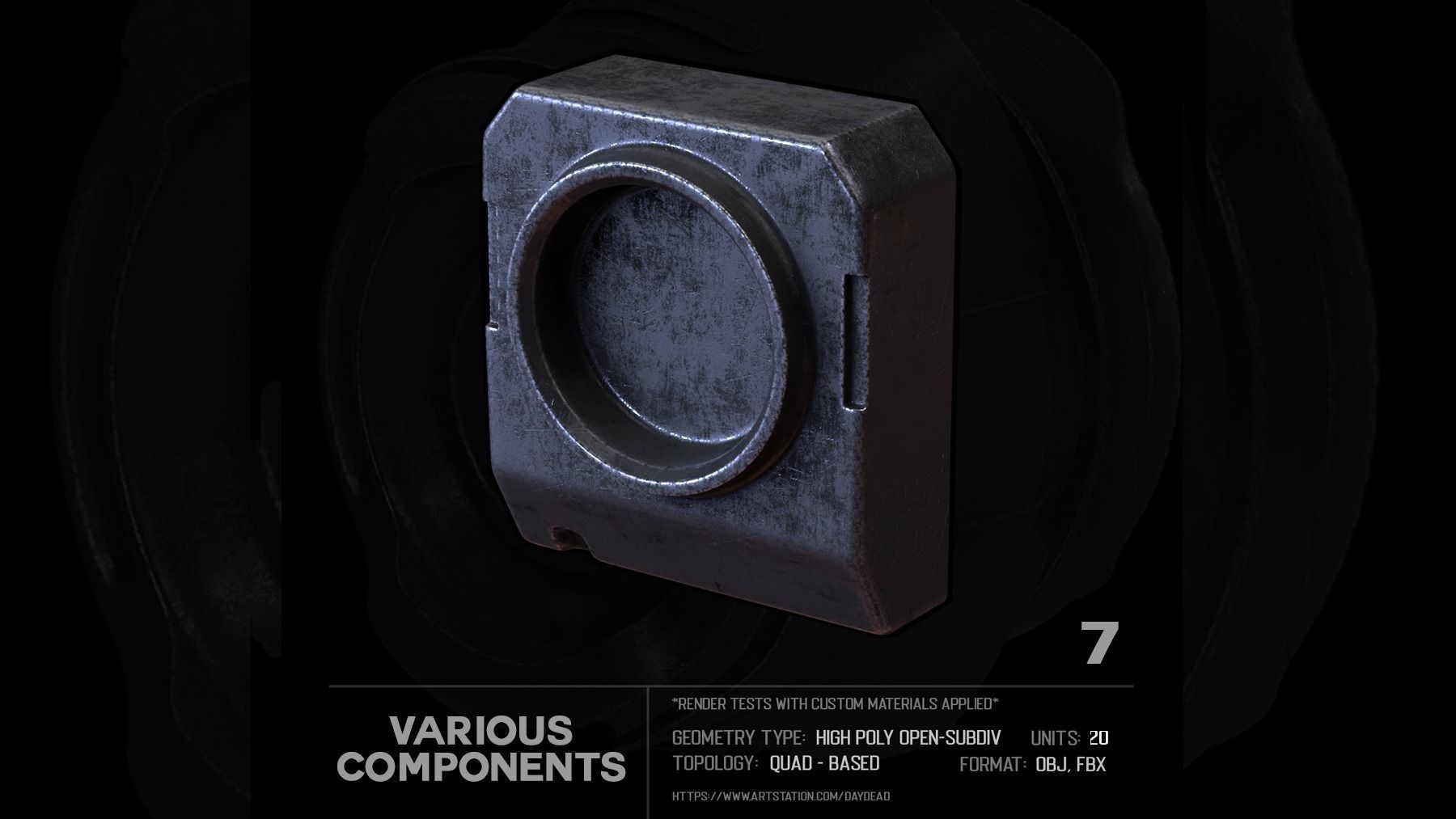 20 Various Components SUBD 3D model_22