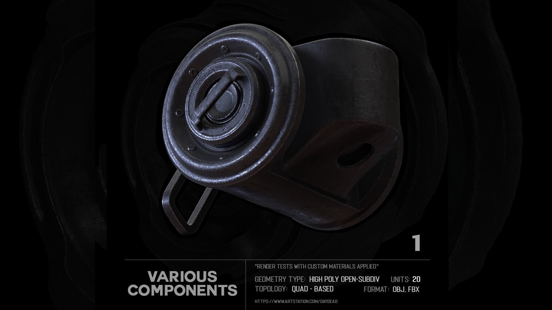 20 Various Components SUBD 3D model_2