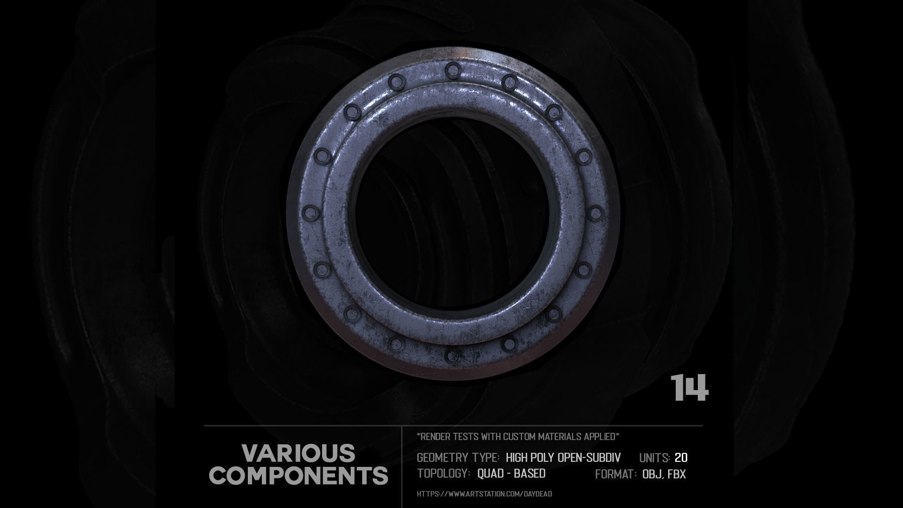 20 Various Components SUBD 3D model_36