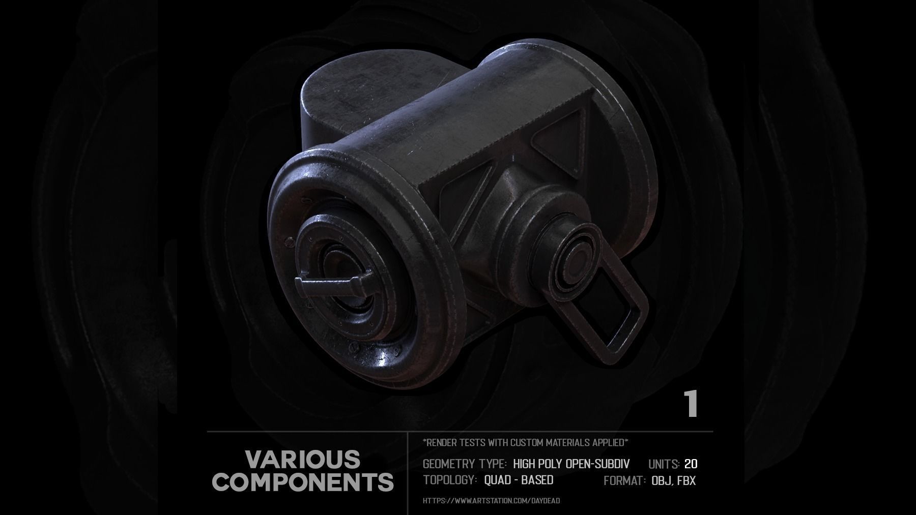 20 Various Components SUBD 3D model_3