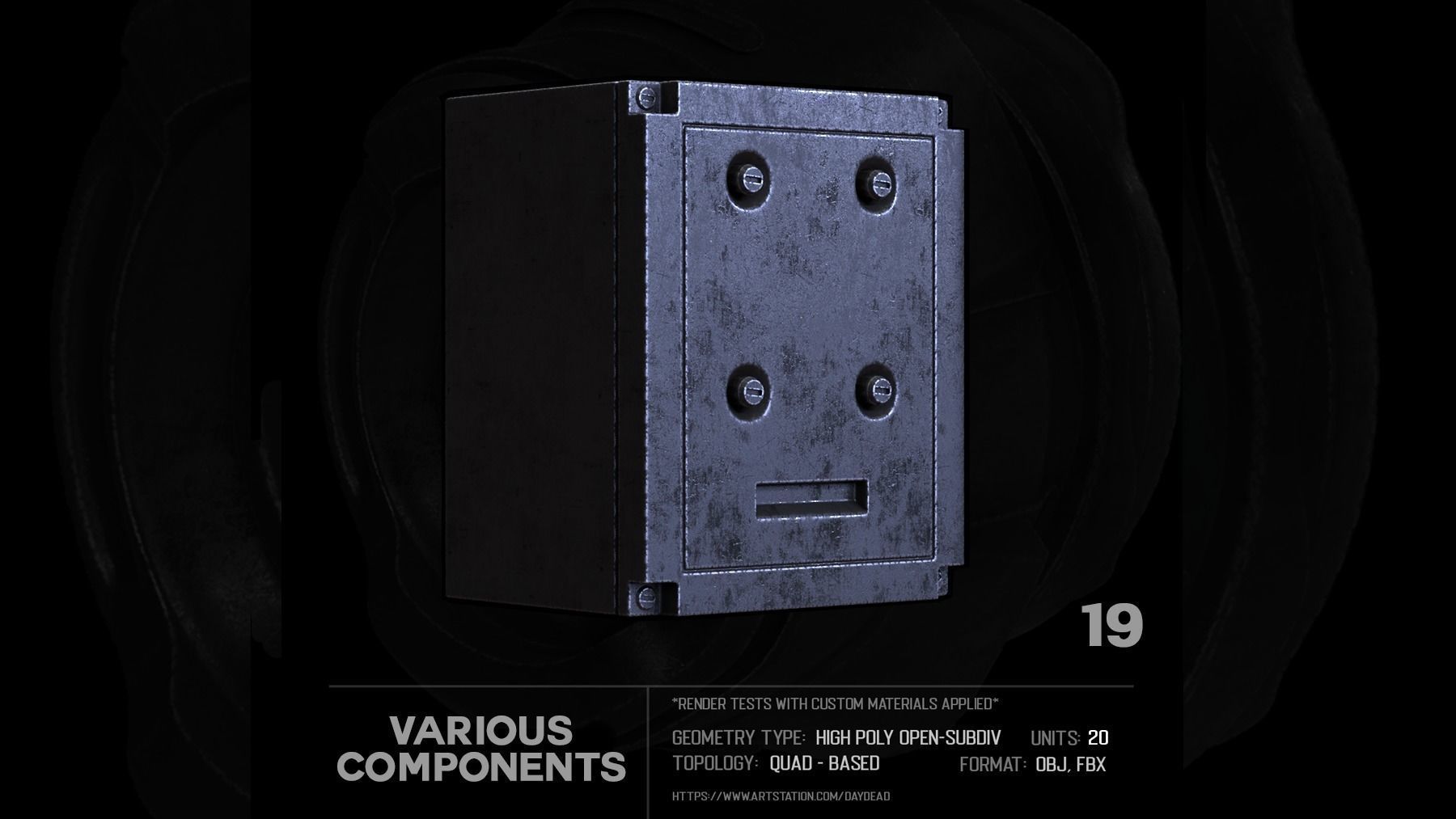 20 Various Components SUBD 3D model_46