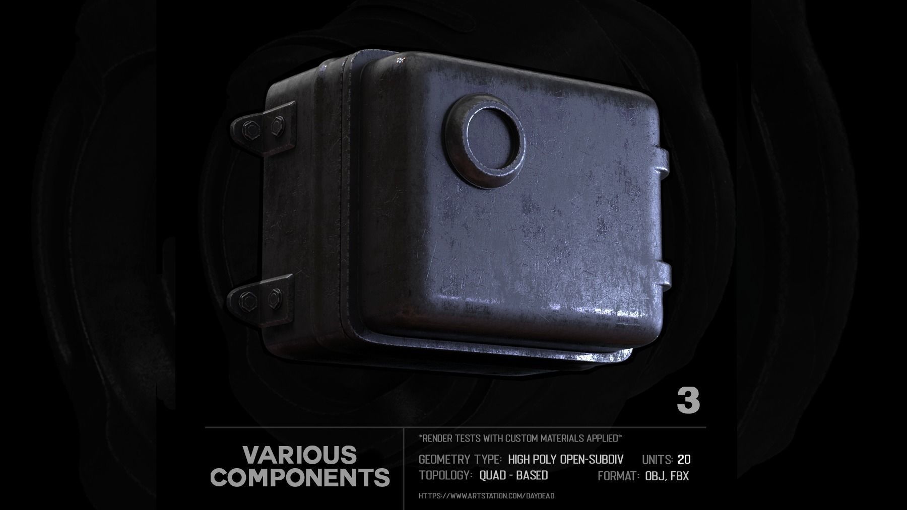 20 Various Components SUBD 3D model_11