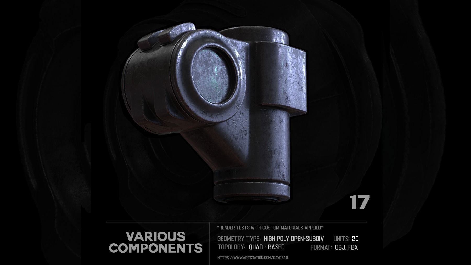 20 Various Components SUBD 3D model_42