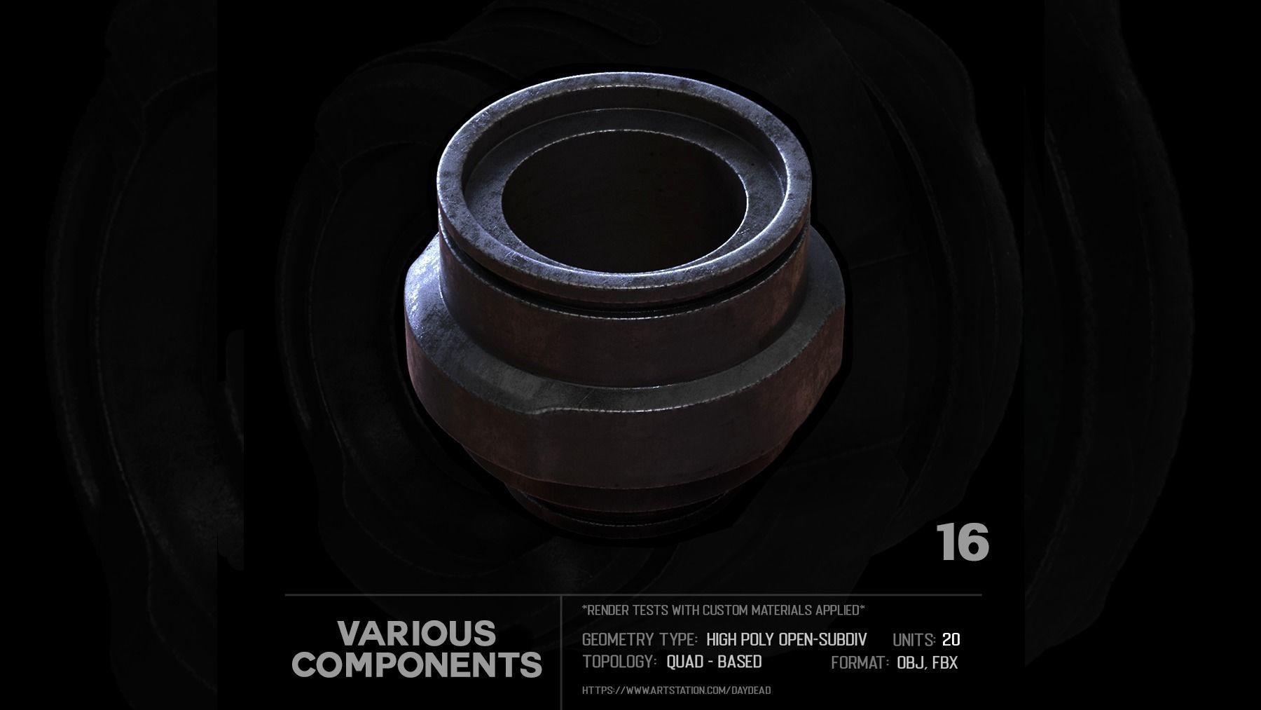 20 Various Components SUBD 3D model_41