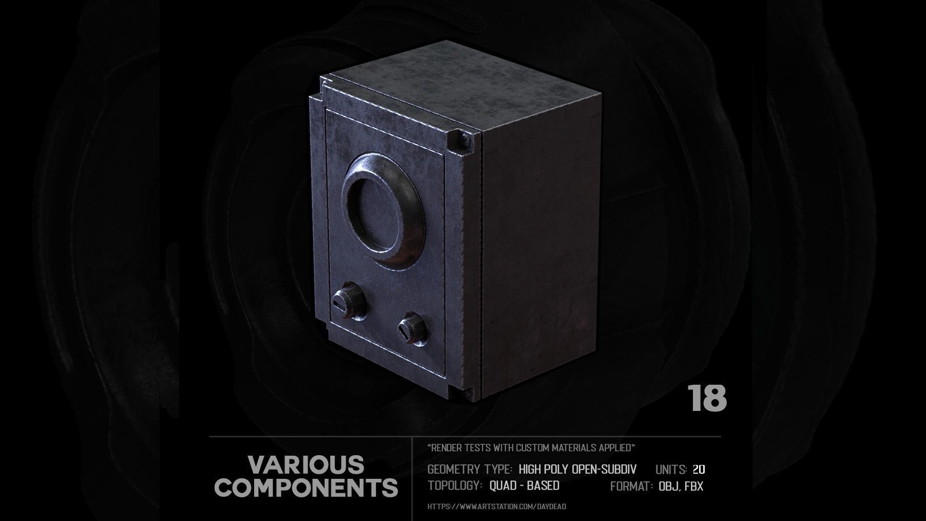 20 Various Components SUBD 3D model_45