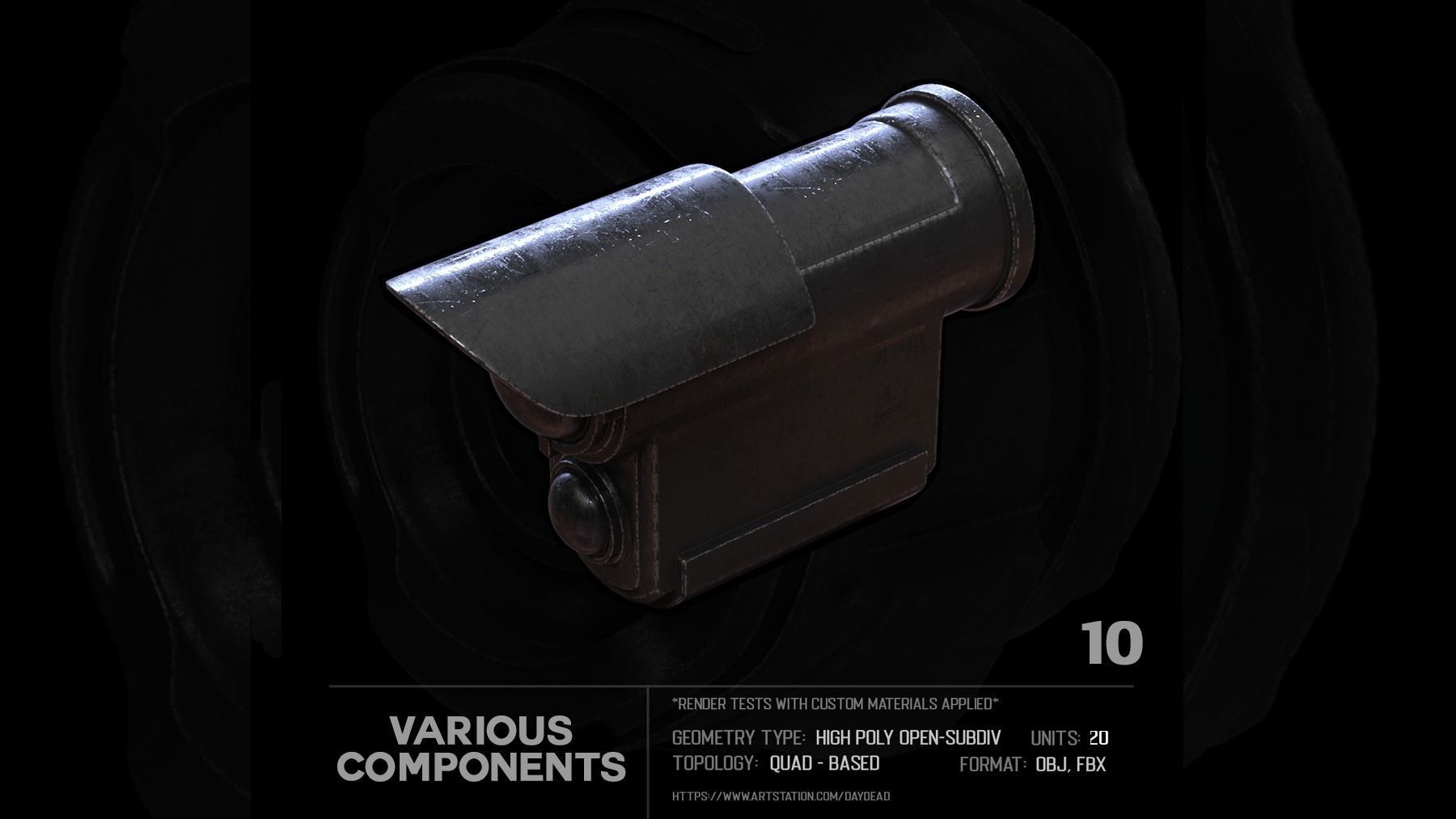 20 Various Components SUBD 3D model_28