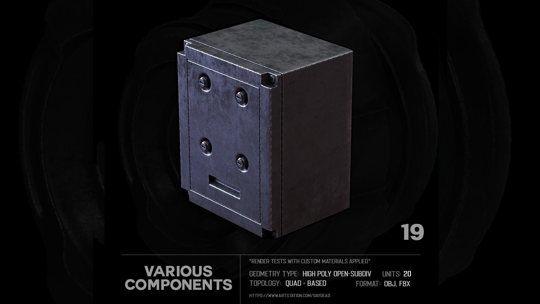 20 Various Components SUBD 3D model_47