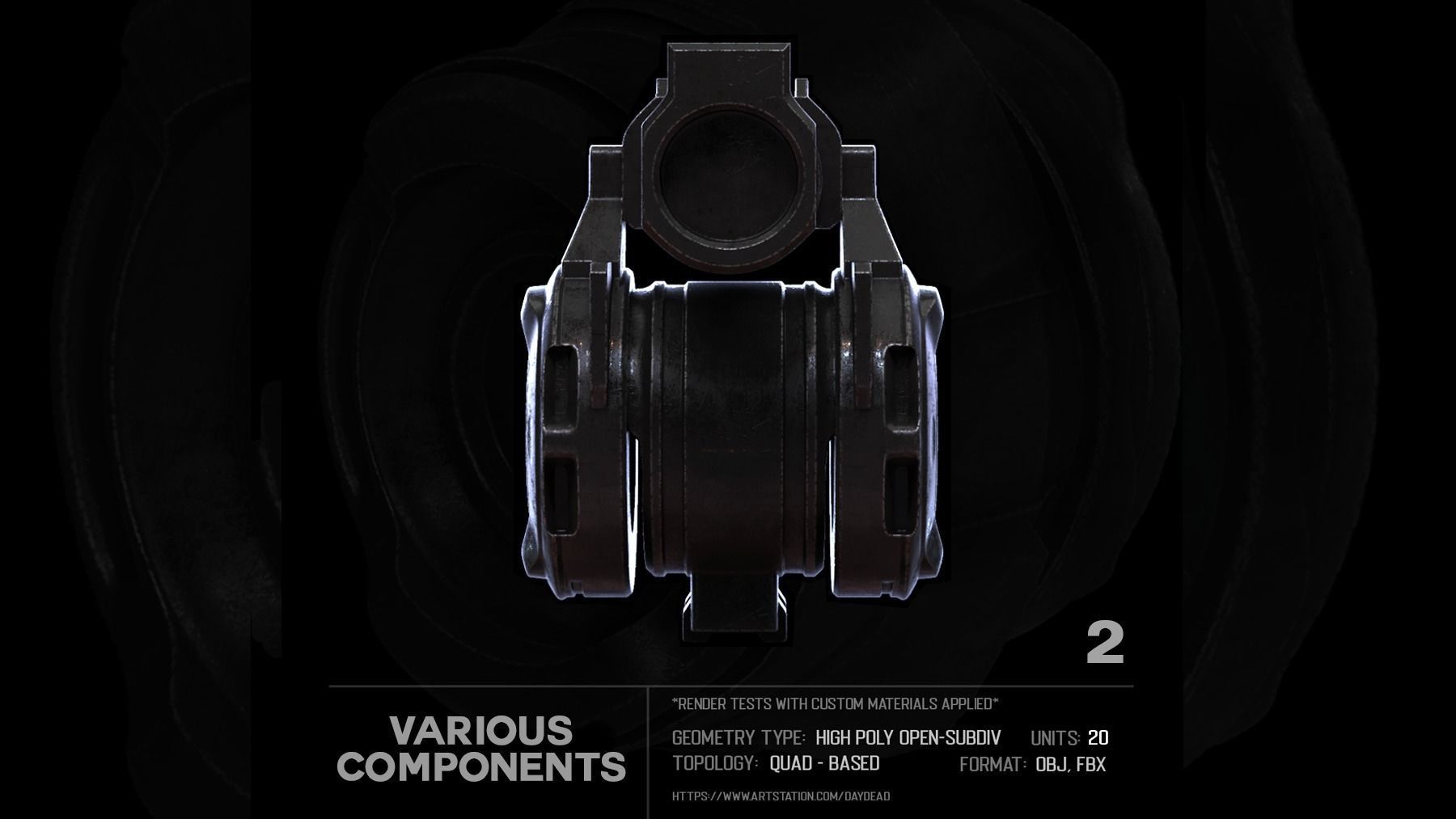 20 Various Components SUBD 3D model_9