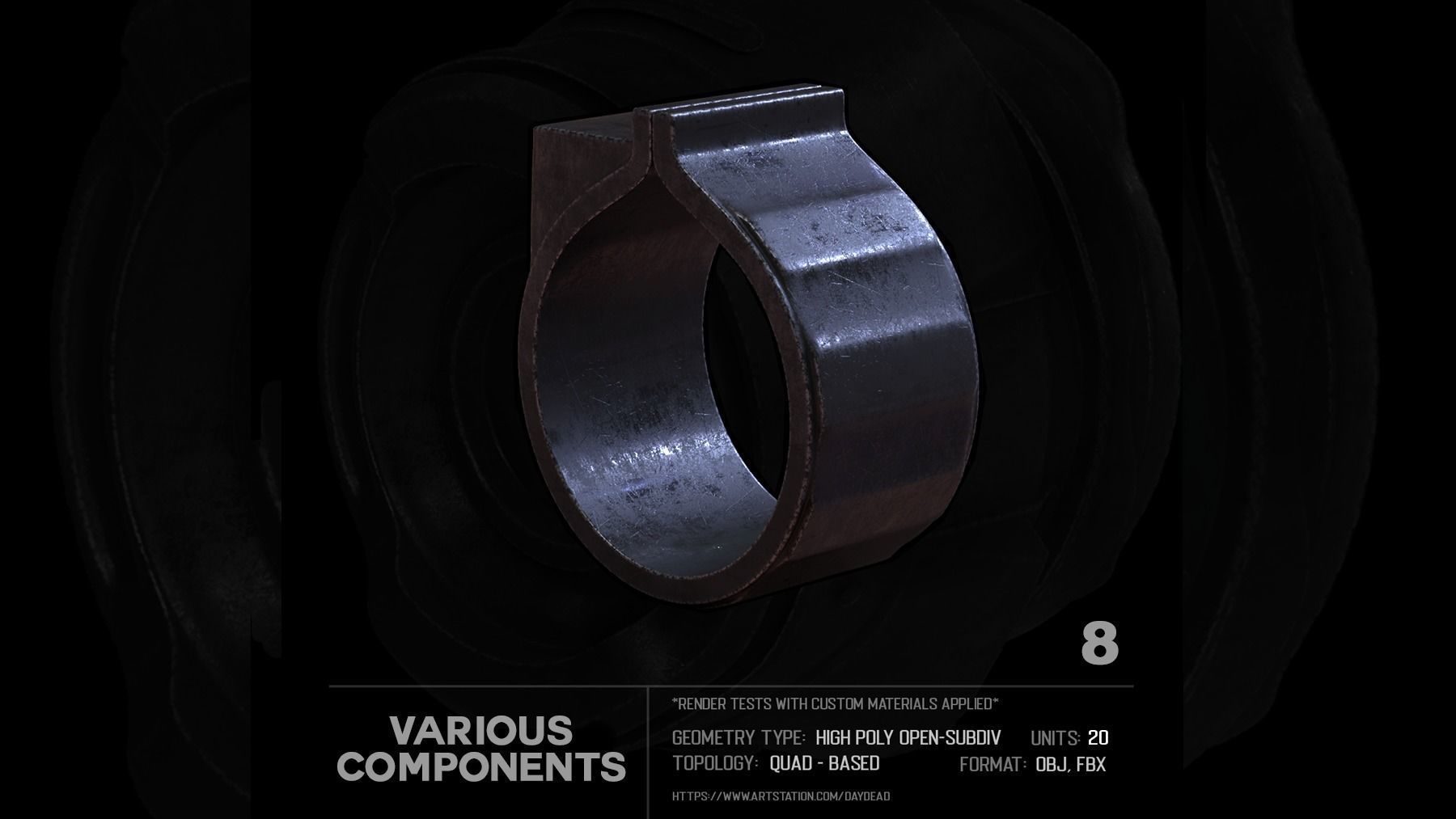 20 Various Components SUBD 3D model_23