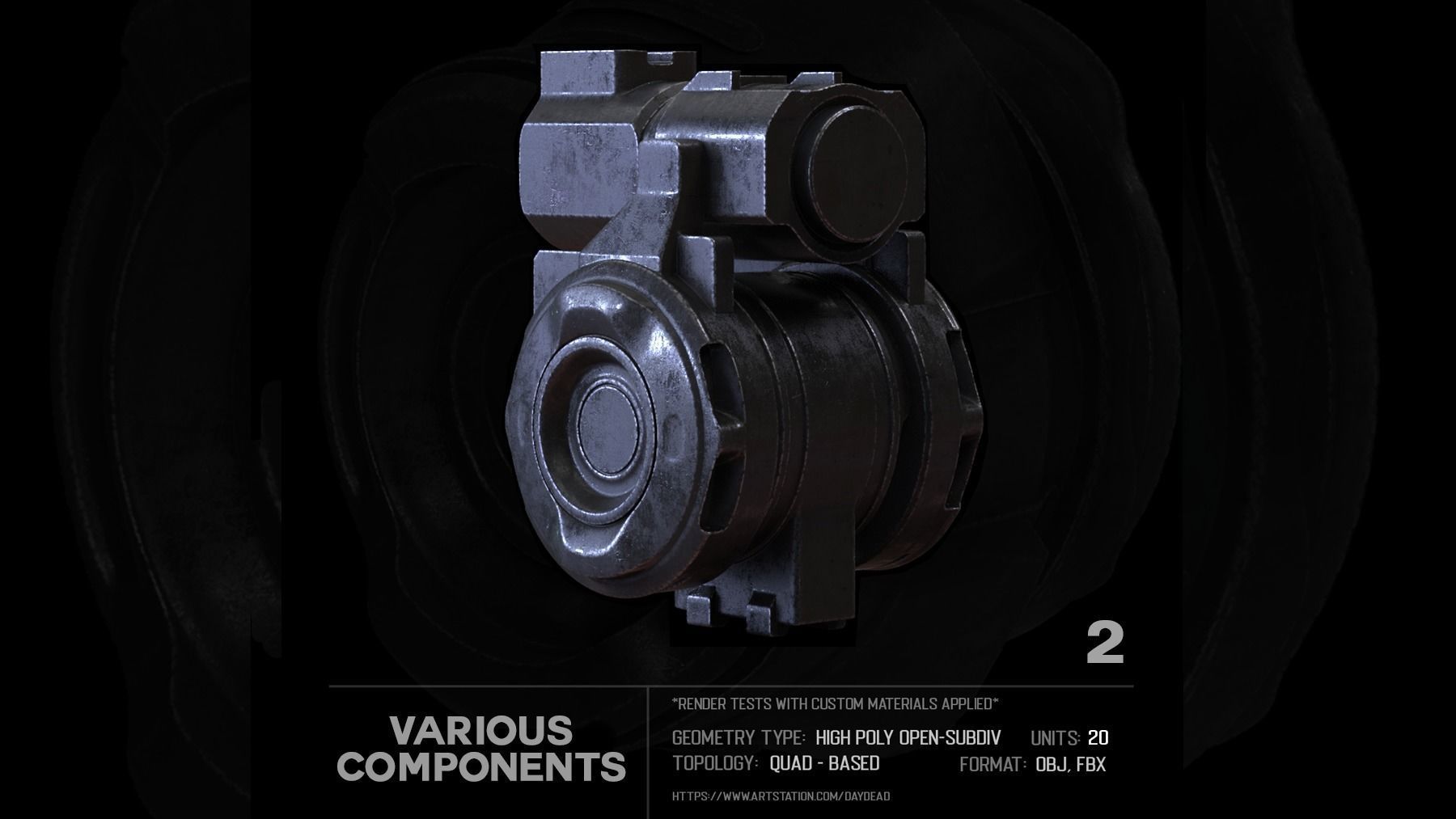 20 Various Components SUBD 3D model_6