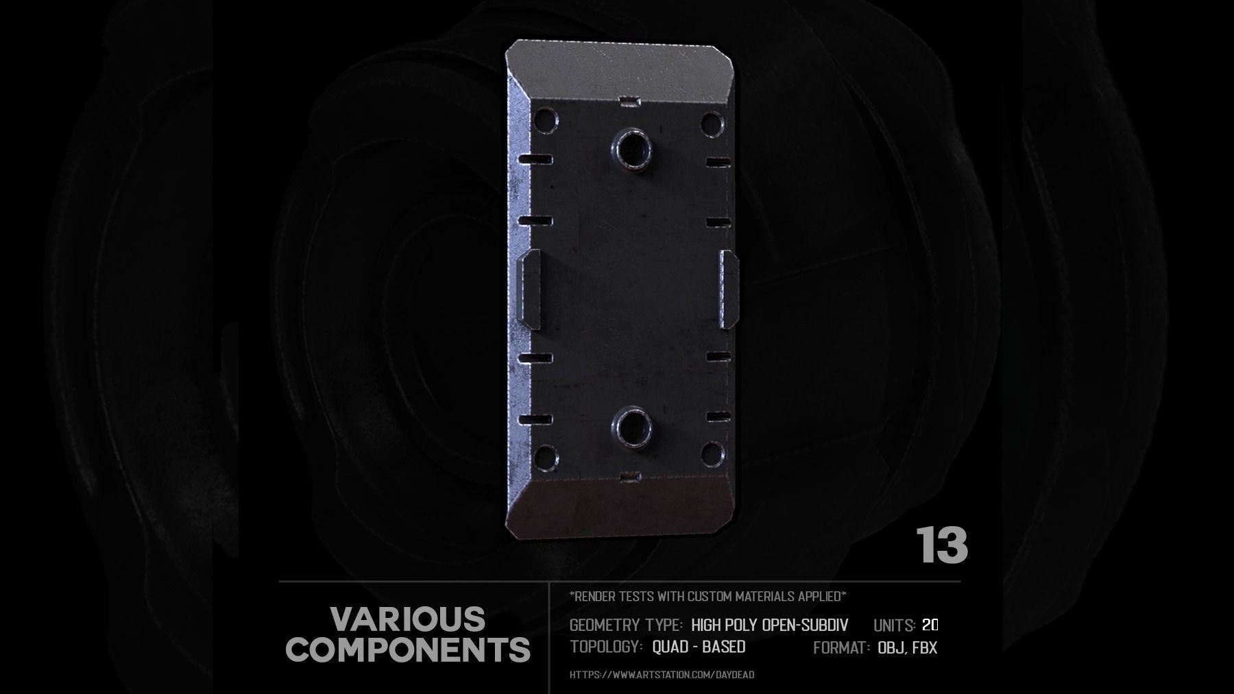 20 Various Components SUBD 3D model_32