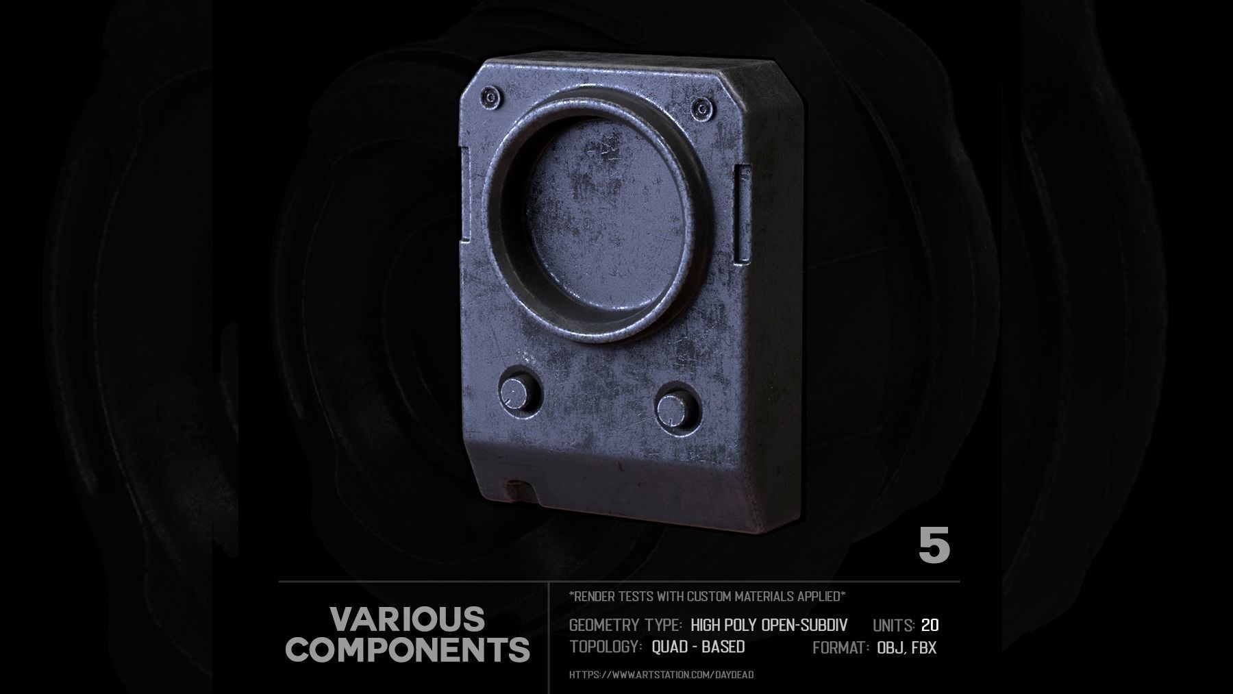 20 Various Components SUBD 3D model_18