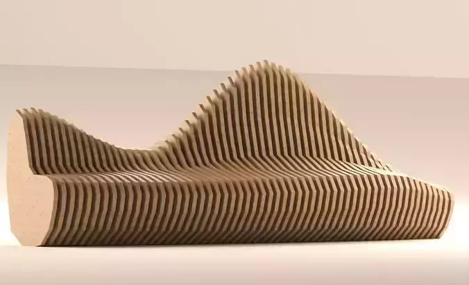 parametric bench 3D model