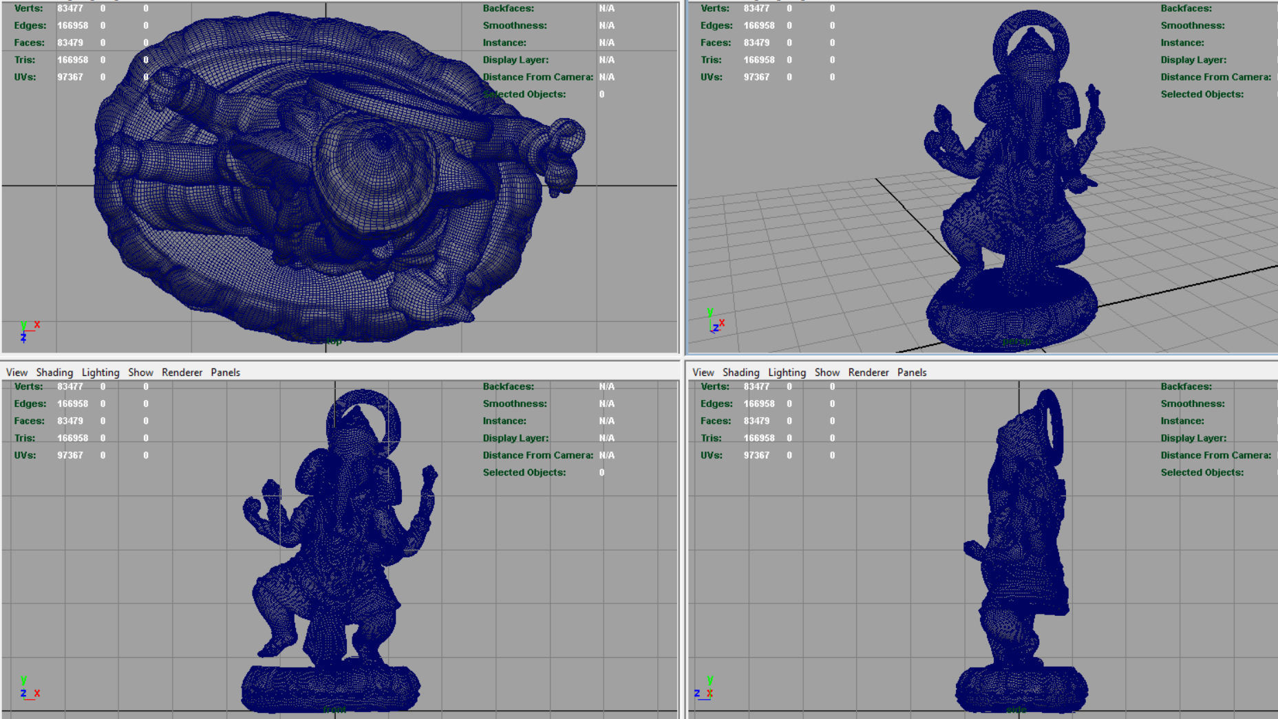 GANESHA statue 3D model_10