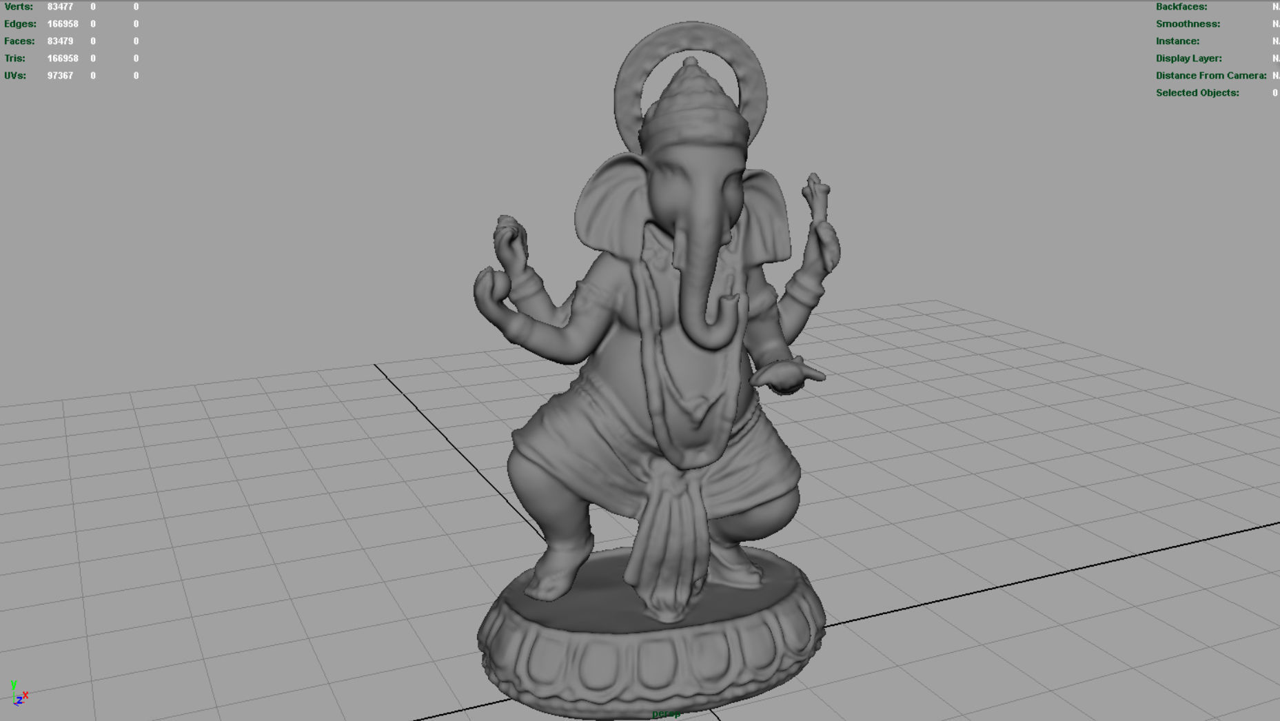GANESHA statue 3D model_6
