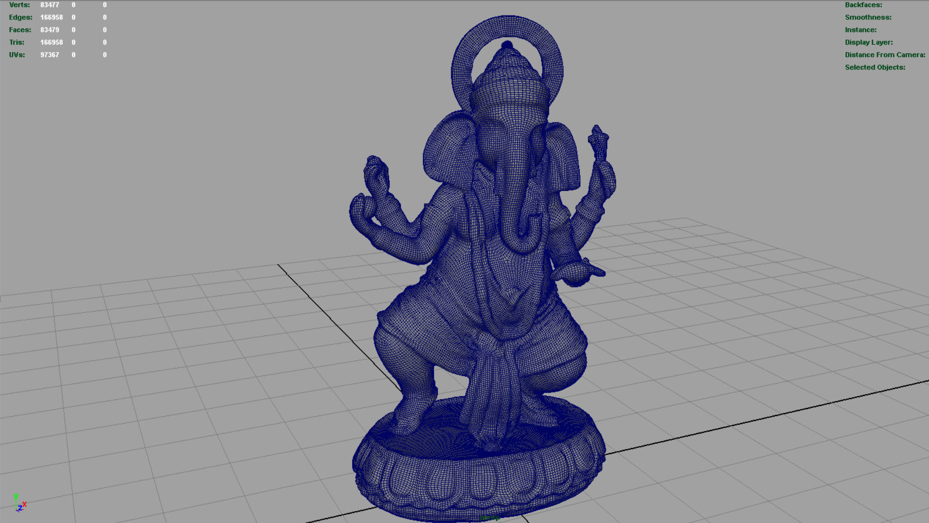GANESHA statue 3D model_7