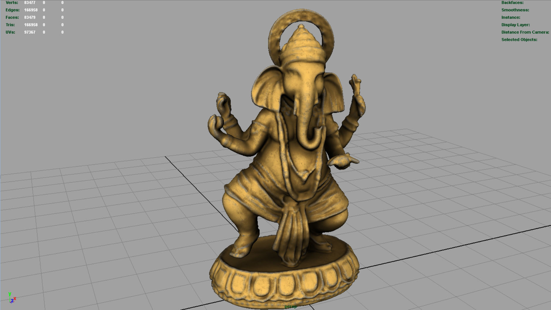GANESHA statue 3D model_5