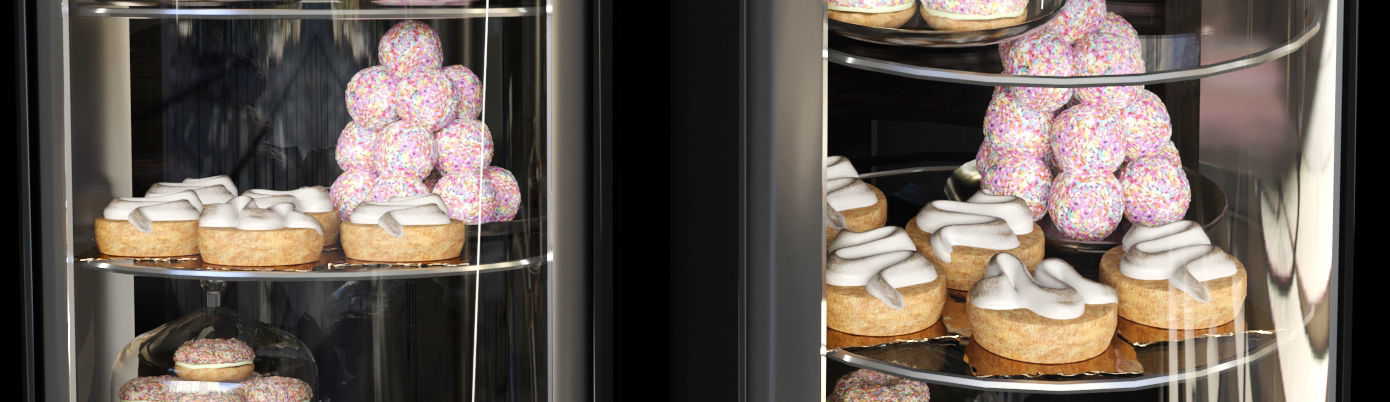 Sweets 3 glass display case 3D model_4