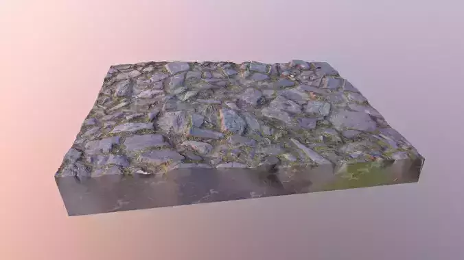 RockScan rock with grass