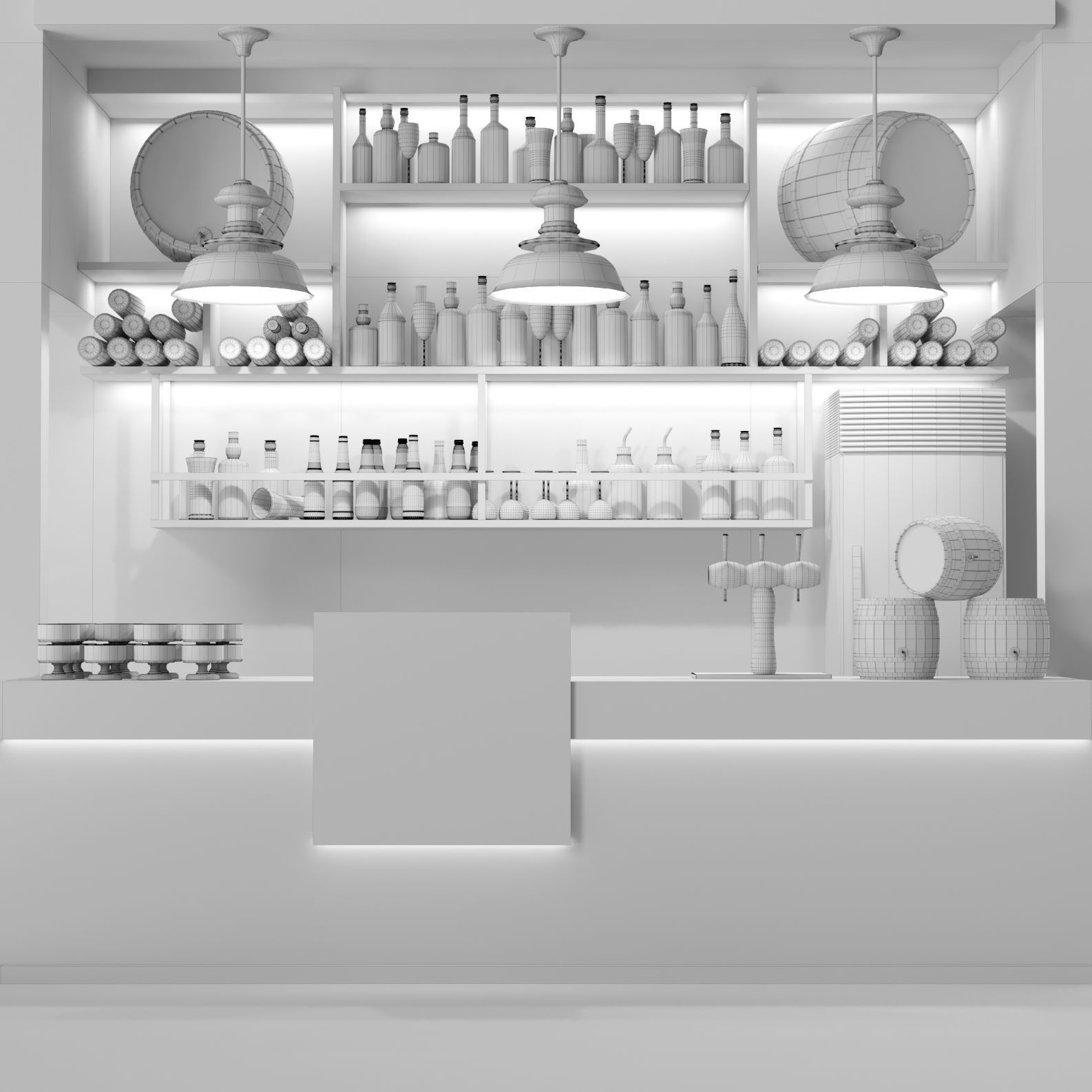 Bar alcohol 26 3D model_4