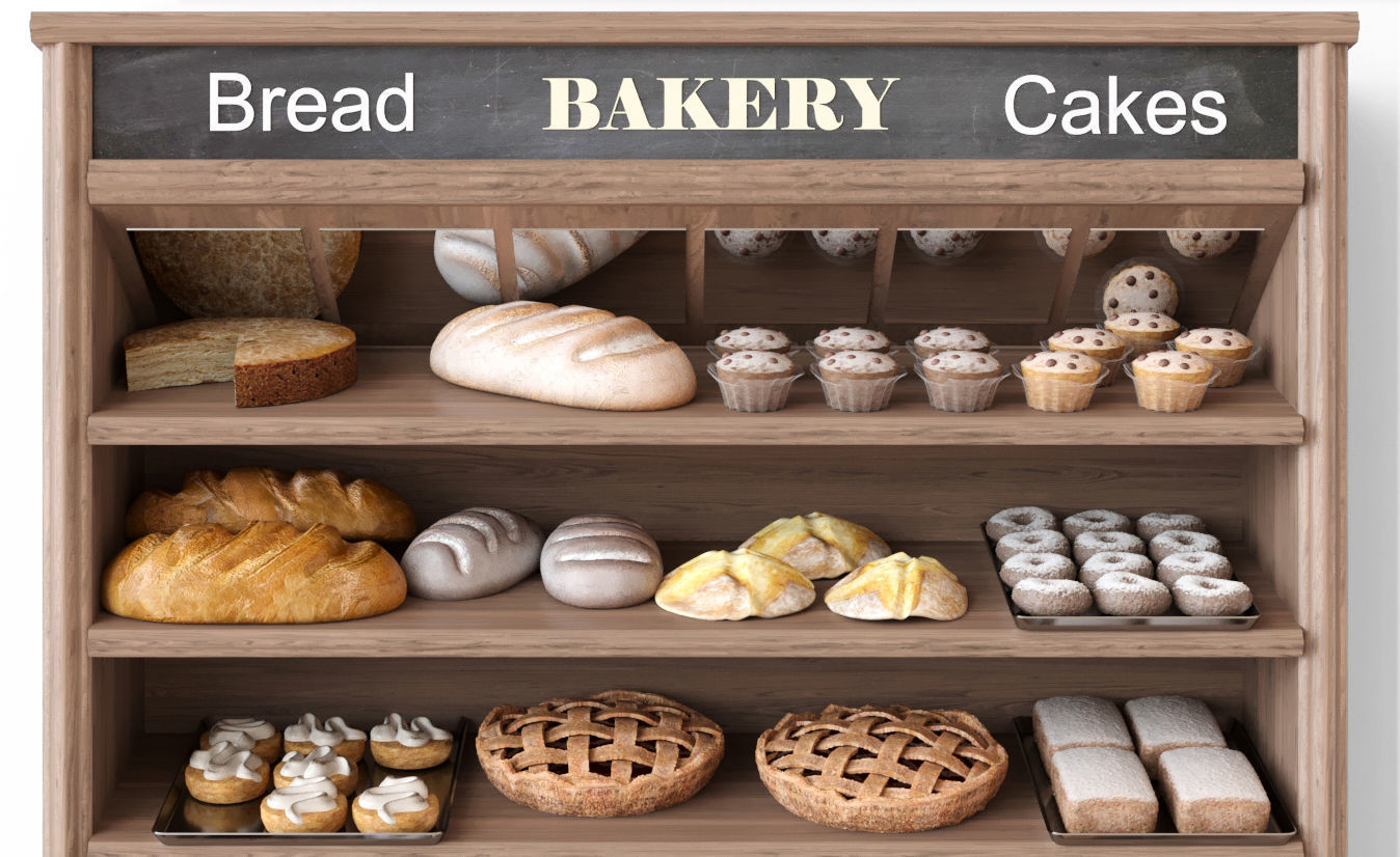 Bakery products 3D model_3