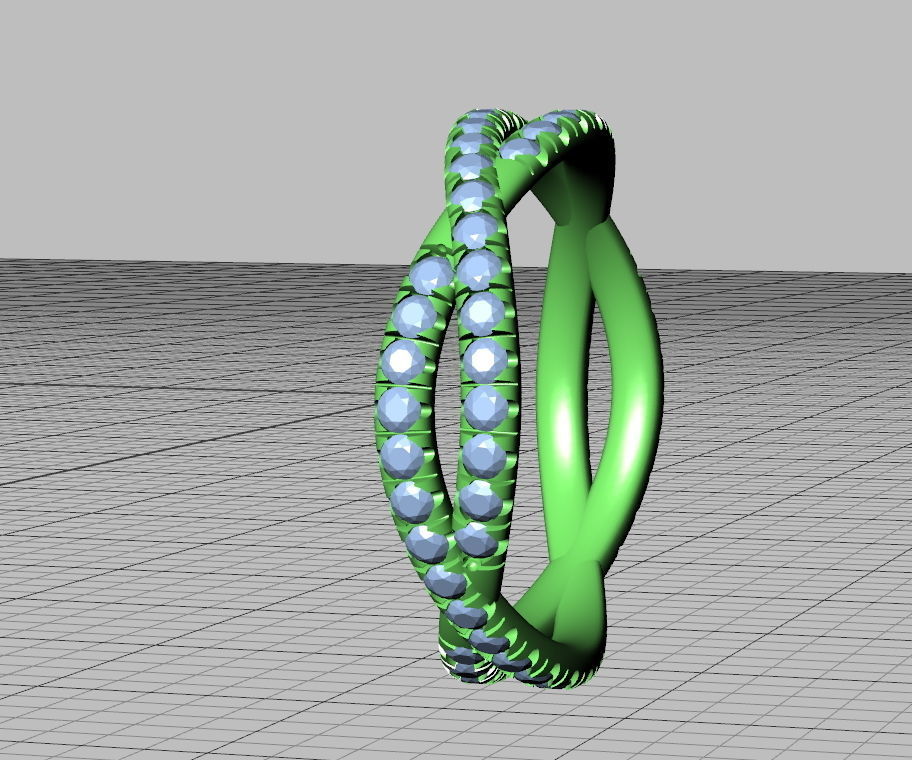 Gorgeous Rope style twisted Wedding band 3d model  3D print model_10