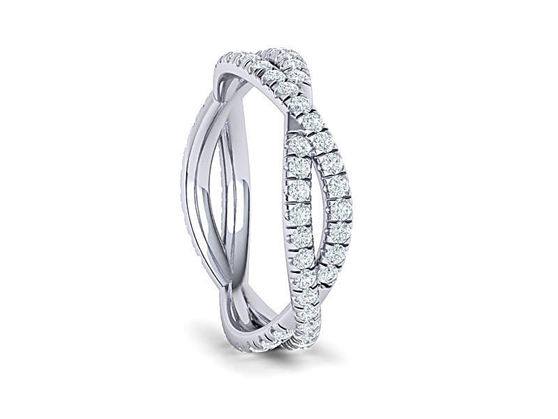 Gorgeous Rope style twisted Wedding band 3d model  3D print model_4