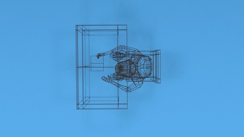 Low Poly Kid Sitting and Writing Low-poly 3D model_17