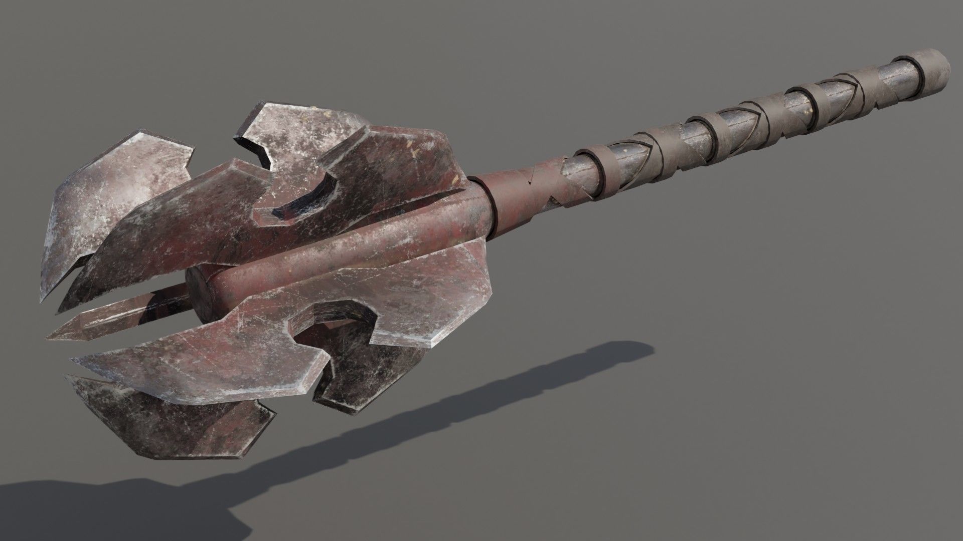 Orc Mace Low-poly 3D model_3