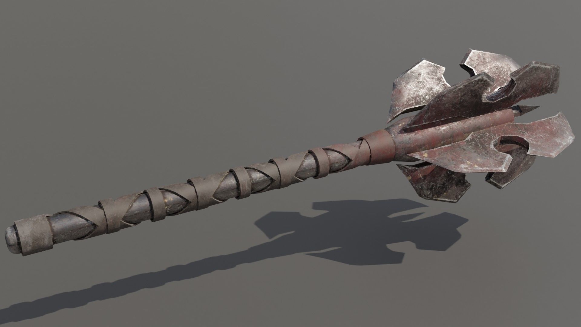 Orc Mace Low-poly 3D model_2