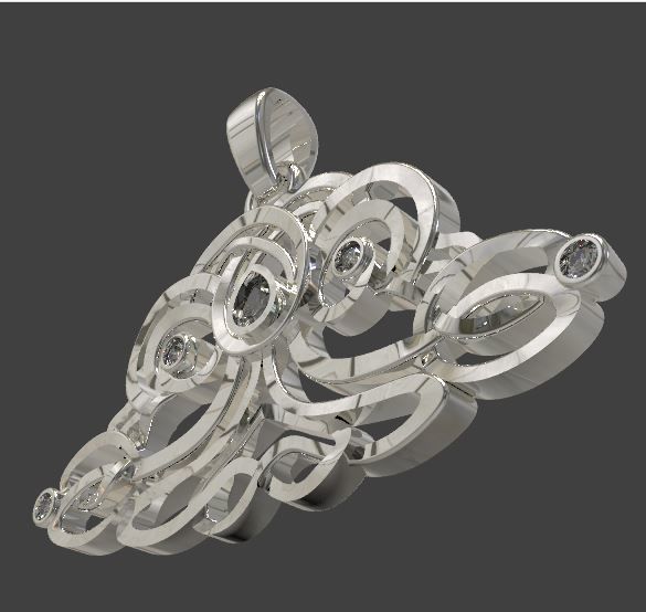 Pendant tree of life 3D print model_1
