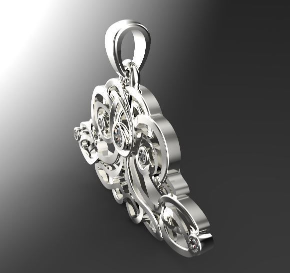Pendant tree of life 3D print model_8