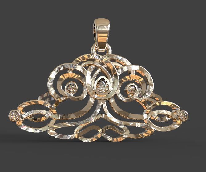 Pendant tree of life 3D print model_12
