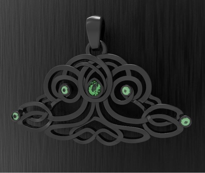 Pendant tree of life 3D print model_2