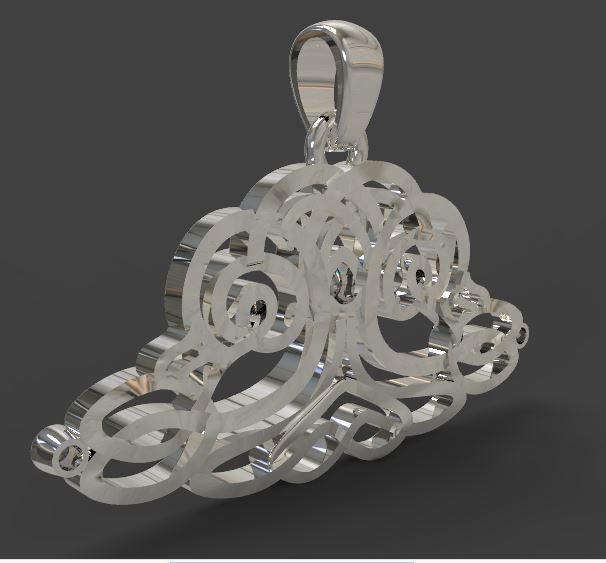 Pendant tree of life 3D print model_4