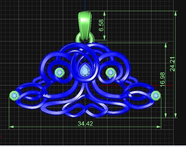 Pendant tree of life 3D print model_5