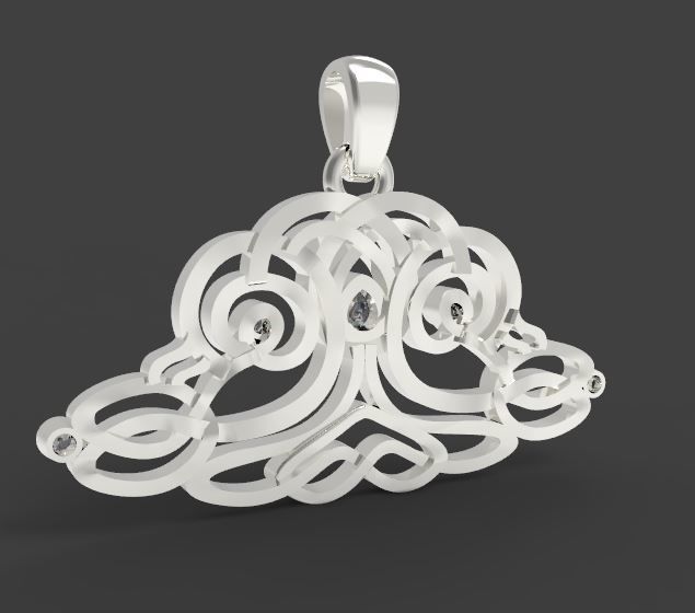 Pendant tree of life 3D print model_11