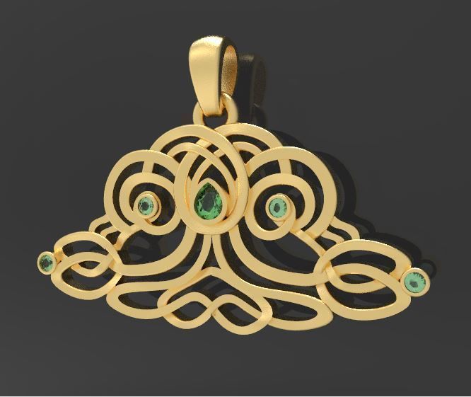Pendant tree of life 3D print model_10