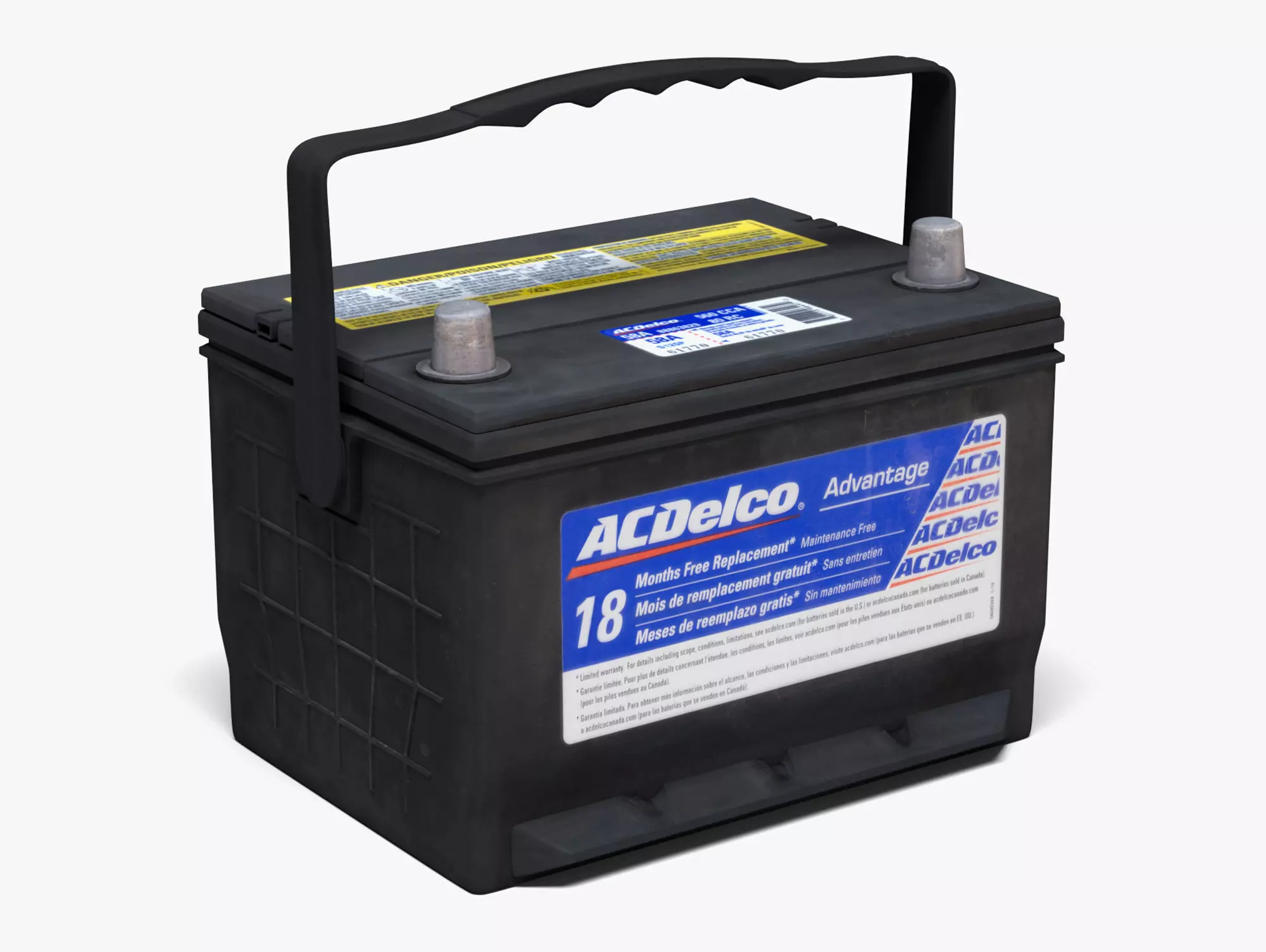 ACDelco Car Battery Low-poly 3D model_0