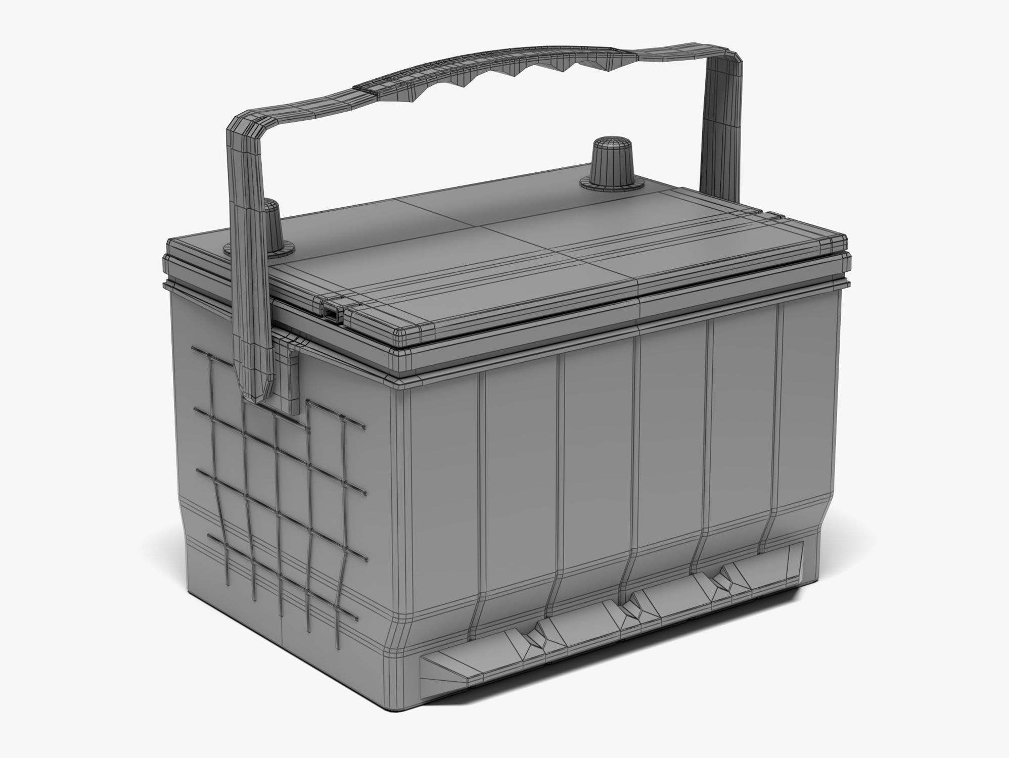 ACDelco Car Battery Low-poly 3D model_5