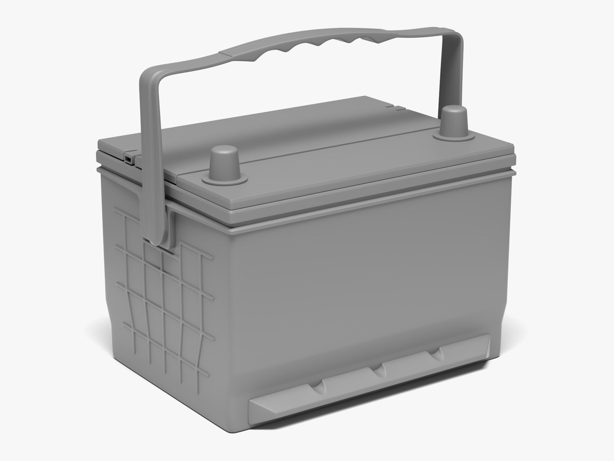 ACDelco Car Battery Low-poly 3D model_6