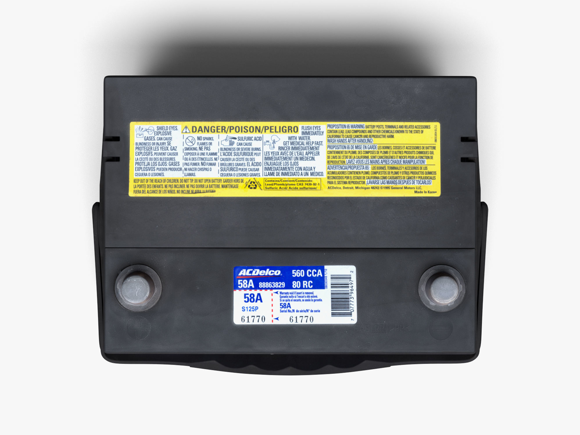 ACDelco Car Battery Low-poly 3D model_2