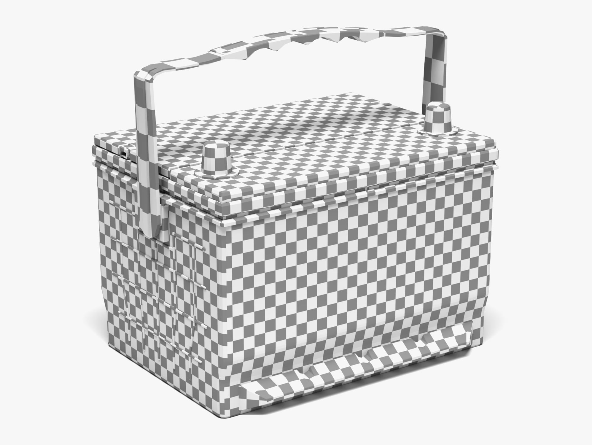 ACDelco Car Battery Low-poly 3D model_8