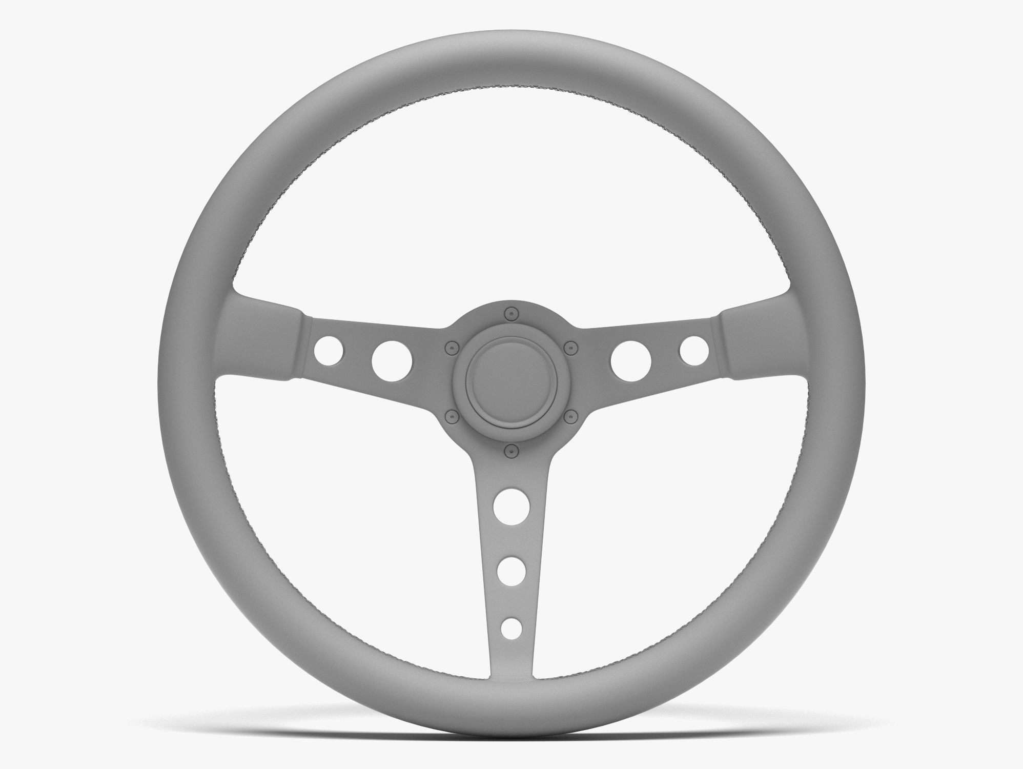Momo Prototipo Steering Wheel 3D model_7