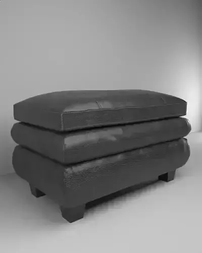 ChairOttoman leather ottoman