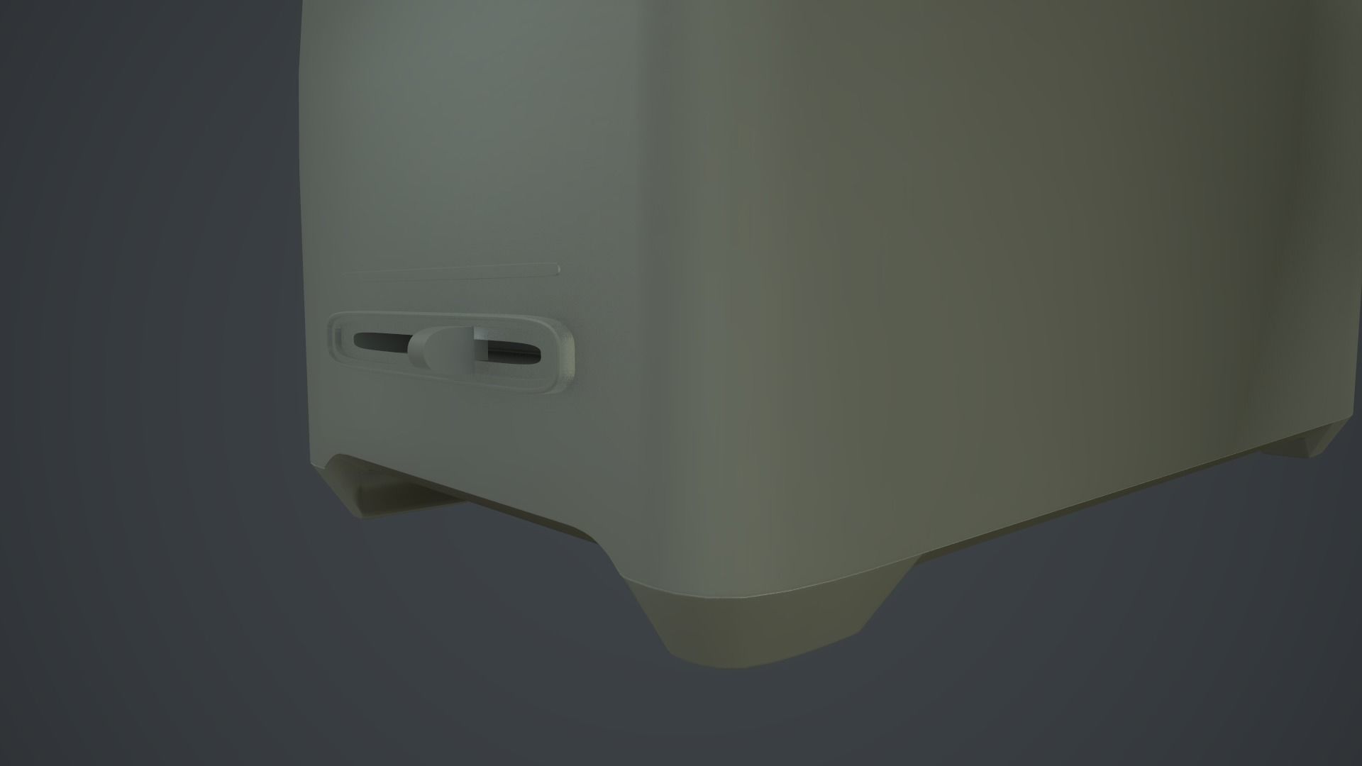 Toaster old rusty Low-poly 3D model_6