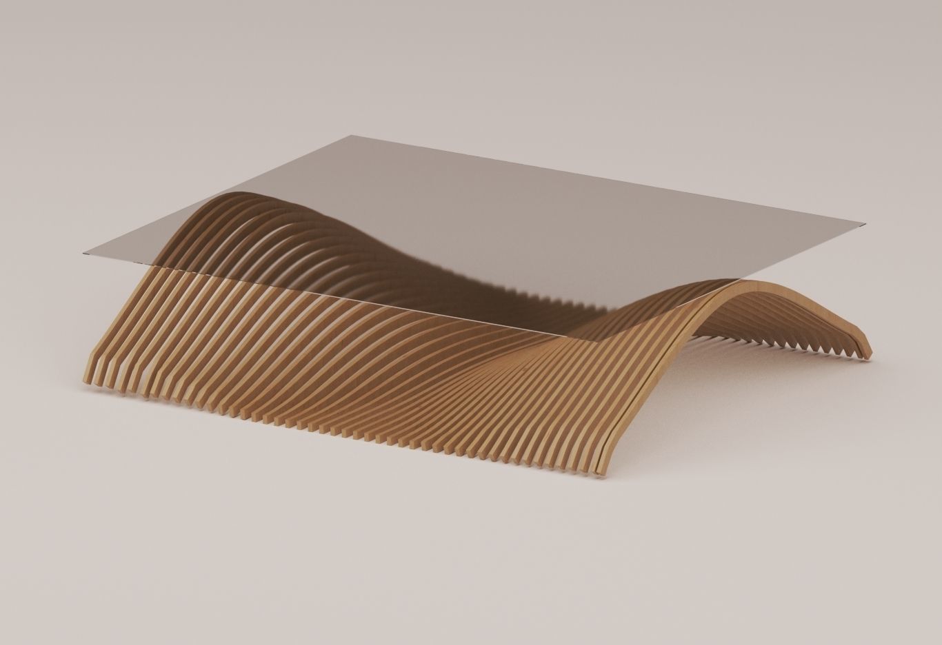 Parametric table 3D model Low-poly 3D model_1