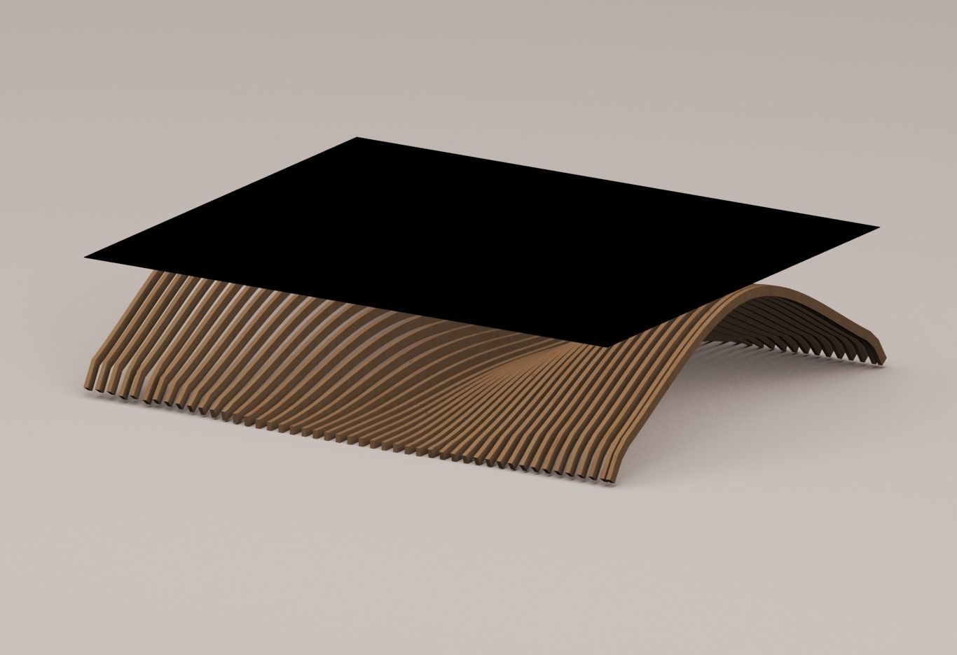 Parametric table 3D model Low-poly 3D model_3