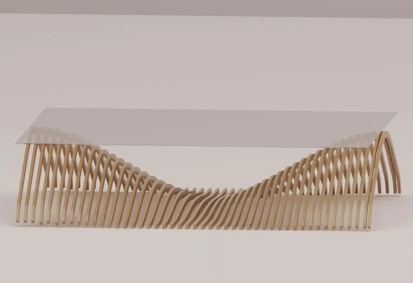 Parametric table 3D model Low-poly 3D model_0